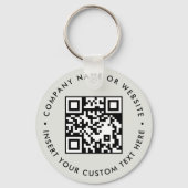 Aangepast QR merkbekendheid Giveaway Design Sleutelhanger (Achterkant)