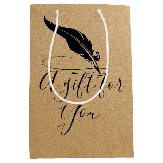 aangepast quill medium-cadeau medium cadeauzakje (Voorkant)