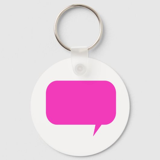 Aangepast Quotebox roze Sleutelhanger (Voorkant)