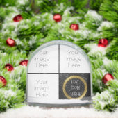 Aangepast raster – 4 of 5 foto sneeuwbol (Kerstmis)