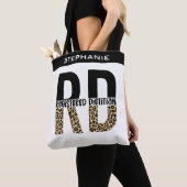 Aangepast RD-geregistreerd Dietitian Cheetah Print Tote Bag (Dichtbij)