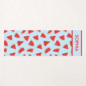 Aangepast realistisch watermeloenschijfje zomerpat yogamat (Voorkant (horizontaal))