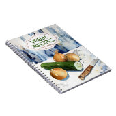 Aangepast recept boek, Vegan Recipes Notitieboek (Rechterzijde)