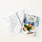Aangepast recept boek, Vegan Recipes Notitieboek (Binnen)