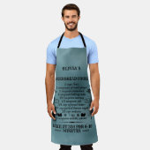 Aangepast recept Dusty Blue Schort | Chef-kok Bake (Gedragen)