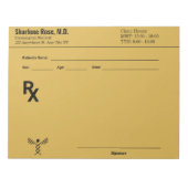 Aangepast recept Notitieblok – Bewerkbare Doctor R (Voorkant)