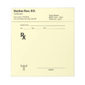 Aangepast recept Notitieblok – Bewerkbare Doctor R (Voorkant)