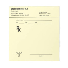 Aangepast recept Notitieblok – Bewerkbare Doctor R