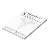 Aangepast recept Notitieblok – Bewerkbare Doctor R (Linkerzijde)