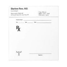 Aangepast recept Notitieblok – Bewerkbare Doctor R