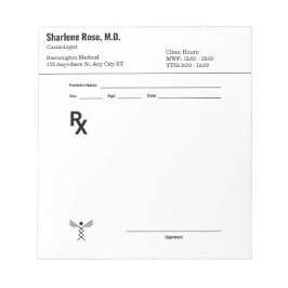Aangepast recept Notitieblok – Bewerkbare Doctor R