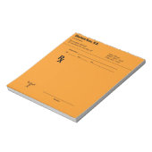 Aangepast recept Notitieblok – Bewerkbare Doctor R (Linkerzijde)