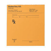 Aangepast recept Notitieblok – Bewerkbare Doctor R (Voorkant)