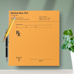 Aangepast recept Notitieblok – Bewerkbare Doctor R