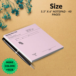 Aangepast recept Notitieblok – Bewerkbare Doctor R