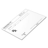 Aangepast recept Notitieblok – Bewerkbare Doctor R (Schuin)