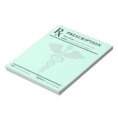 Aangepast recept Notitieblok – Bewerkbare Doctor R (Linkerzijde)