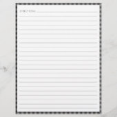 Aangepast recept van zwart-grijs geruit keukenform flyer (Achterkant)