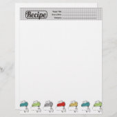 Aangepast recept voor elektrisch mengen in kleur, (Voorkant / Achterkant)