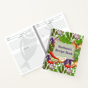 Aangepast receptenboek notitieboek