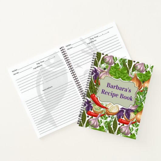 Aangepast receptenboek notitieboek (Binnen)