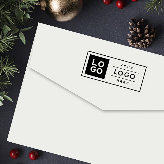 Aangepast rechthoekig bedrijfsmerk Logo Zelfinktende Stempel