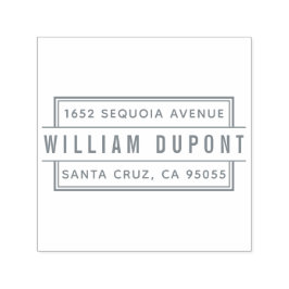 Aangepast, rechthoekig, eenmalig retouradres  zelfinktende stempel