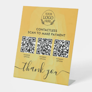 Aangepast reclamebord voor winkels met multi-QR-co Voetstuk