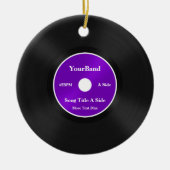 Aangepast record personaliseren keramisch ornament (Voorkant)
