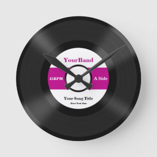 Aangepast record personaliseren ronde klok