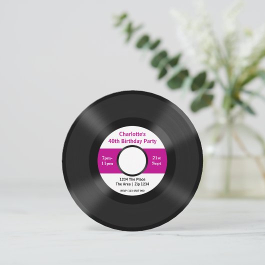 Aangepast recordalbum kaart (Staand voorkant)