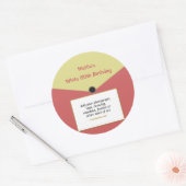 Aangepast recordlabel Sticker V2 (Envelop)