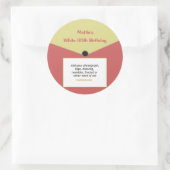 Aangepast recordlabel Sticker V2 (Tas)