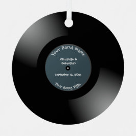 Aangepast recordmetaal metalen ornament