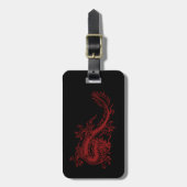 Aangepast Red Dragon Glaurung Bagagelabel (Voorkant verticaal)