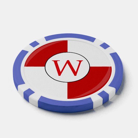 Aangepast reddingsvest-monogram voor cruiseschip poker chips (Enkel)