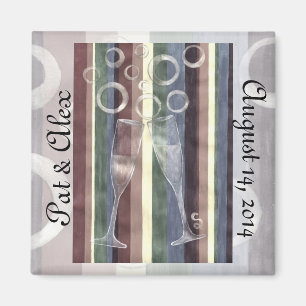 Aangepast regenboogkaartje 3 Jubileum Magneet