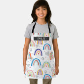 Aangepast regenboogscherm voor alles-over afdrukke schort (Insitu)