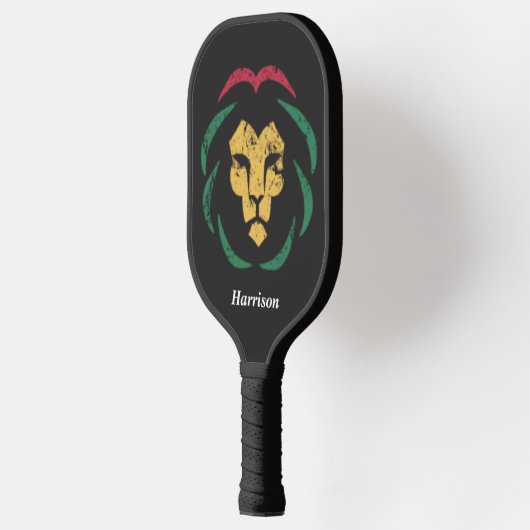 Aangepast reggae Lion Pickleball Paddle (Links)
