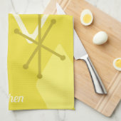 Aangepast reine atoomdiamanten geel theedoek (Quarter Fold)