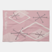 Aangepast reine atoomdiamanten roze theedoek (Horizontaal)