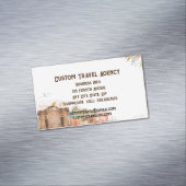 Aangepast reisbureau cruisevakken Business Ca Magnetisch Visitekaartje (Voorbeeld)