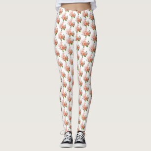 Aangepast rendement Rozen Ontwerp Modern elegant Leggings