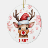 Aangepast Rendier Kerst Ornament (Links)