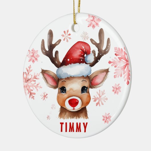 Aangepast Rendier Kerst Ornament (Links)