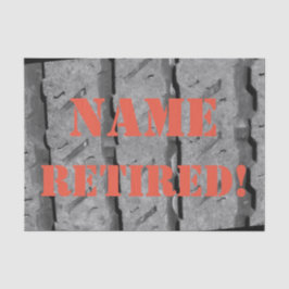 Aangepast retirement Gift Wrap Tissue Tissuepapier