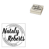 Aangepast retouradres aangepast rubberstempel (Gestempeld)