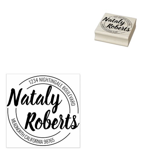 Aangepast retouradres aangepast rubberstempel (Gestempeld)