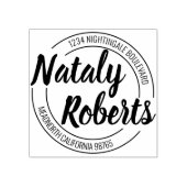 Aangepast retouradres aangepast rubberstempel (Afrduk)