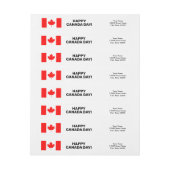 Aangepast retouradres Canadese vlag van Canada (Vel)